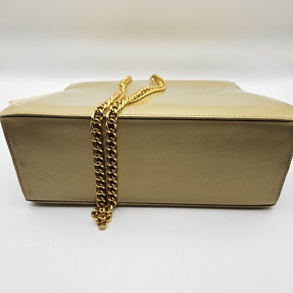 Salvatore Ferragamo Vintage Gold Chain Shoulder Bag – Italy – Rare - Picture 7 of 11